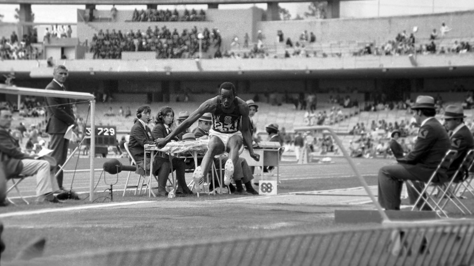 Bob Beamon Olympic Long Jumper On Incredible World Record Jump In 1968