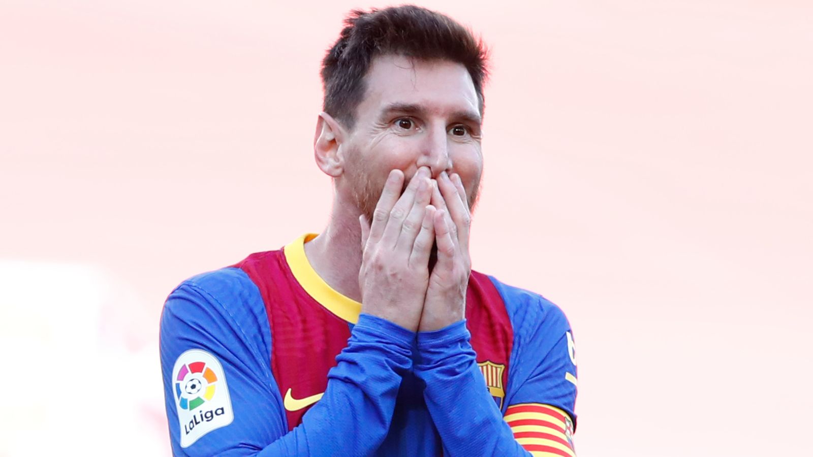 Lionel Messi is a free agent, but Barcelona president Joan Laporta says contract talks 'on right track'