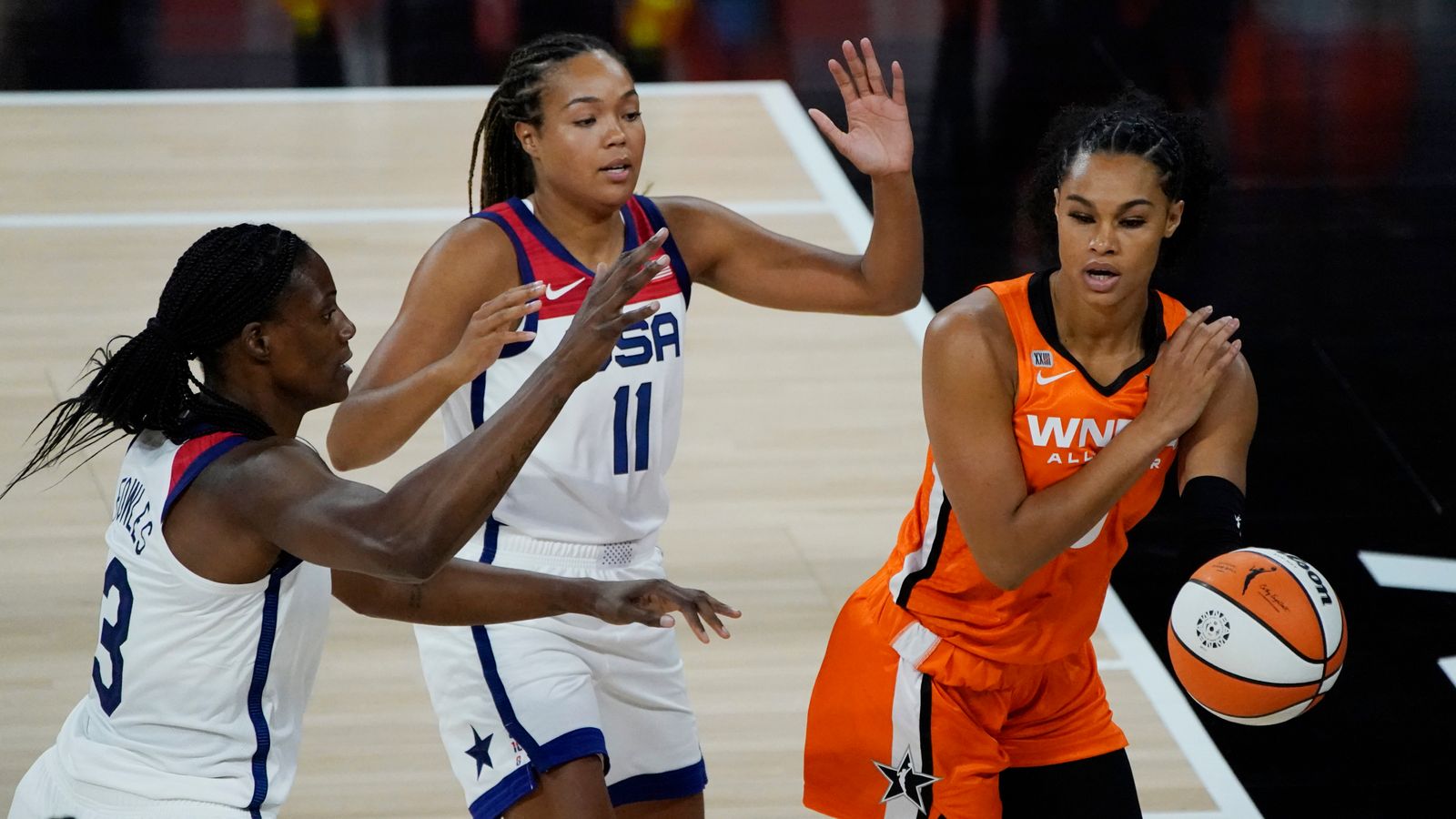 Team WNBA Takes Down Team USA In All-Star Game As Arike Ogunbowale Of ...