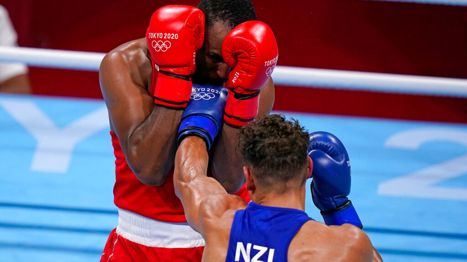 Olympic Boxer Youness Baalla Bites Opponent David Nyika In A Moment ...