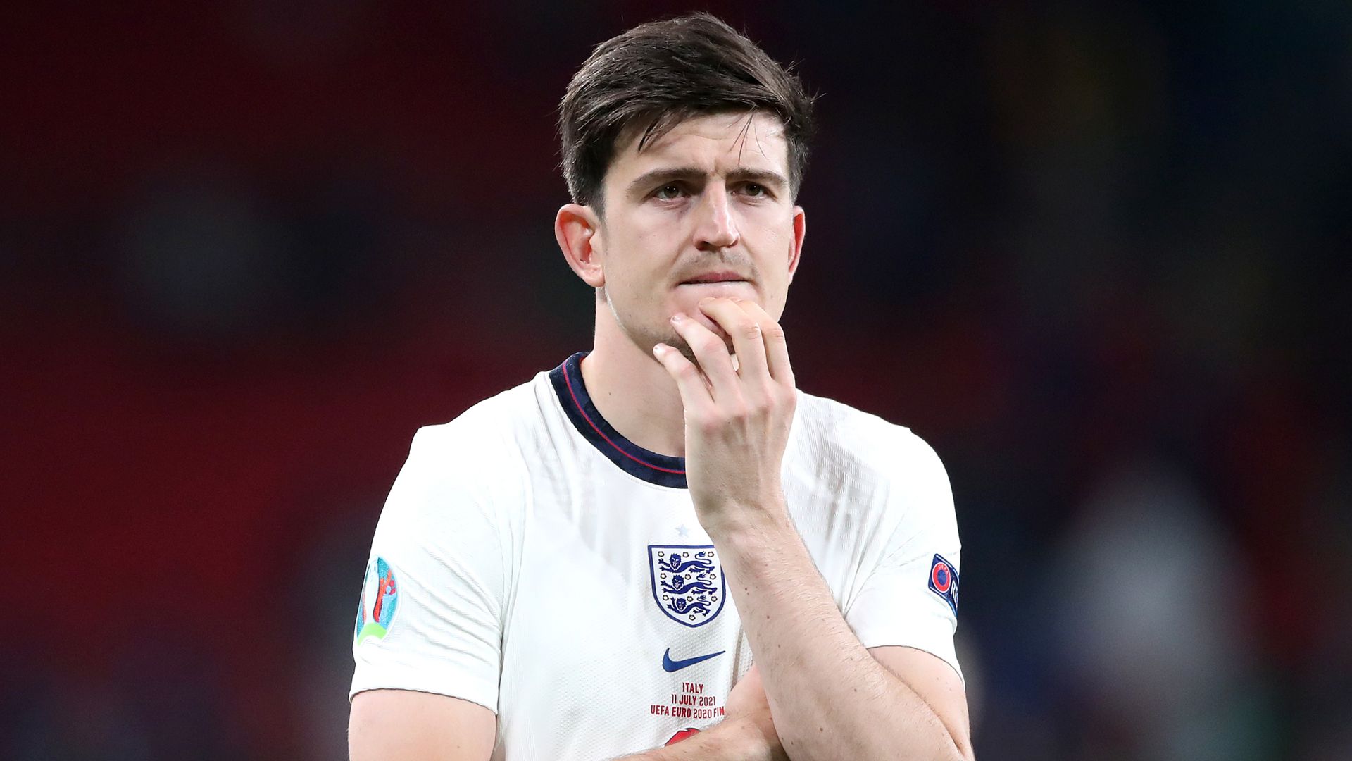 Maguire's father suffered suspected broken ribs at Wembley