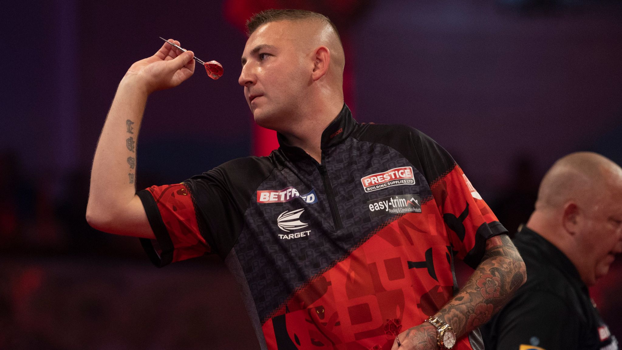 World Matchplay: Nathan Aspinall playing with a smile again after ...