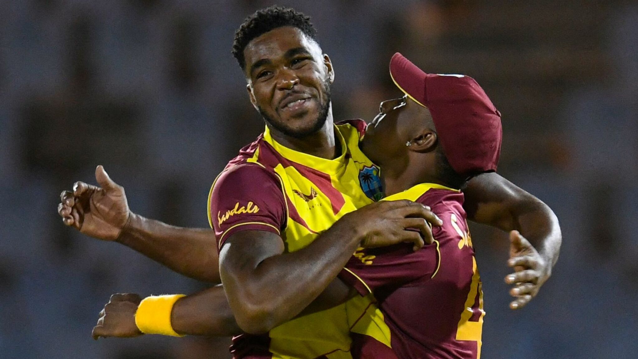 Obed McCoy takes four wickets after Andre Russell&#39;s fifty as West Indies fight back to beat Australia | Cricket News | Sky Sports