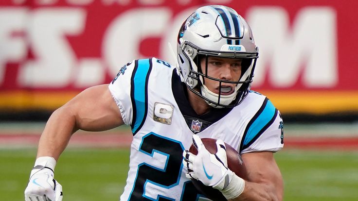 Carolina Panthers running back Christian McCaffrey will make his eagerly-awaited return from injury in 2021. (AP)