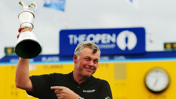 Darren Clarke with the Claret Jug after winning The Open in 2011