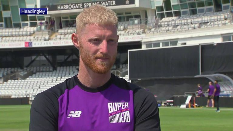 England all-rounder Ben Stokes looks forward to The Hundred, discusses his new Phil Foden-inspired haircut and praises Liam Livingstone's huge six at Headingley against Pakistan