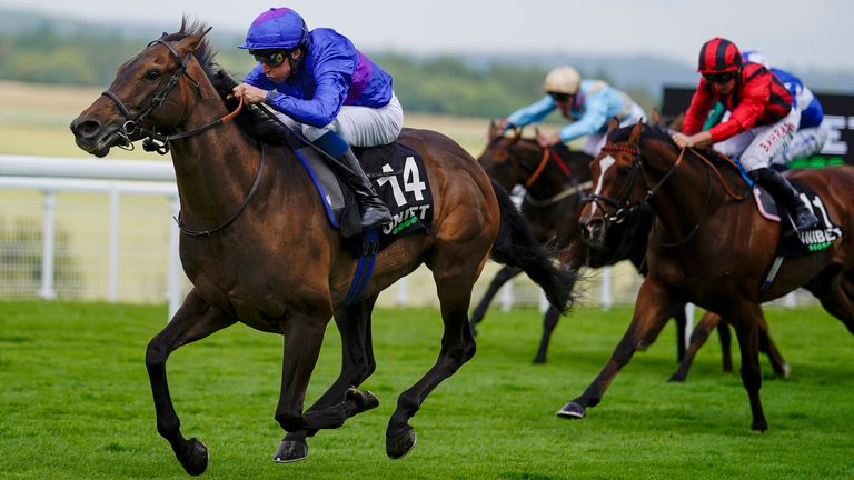 William Buick riding Migration to victory at Goodwood