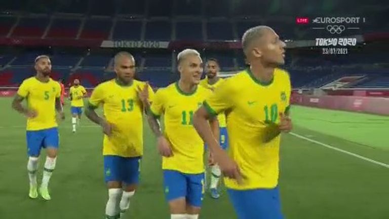 Richarlison scores first half hat trick in Brazil's Olympic opener - Royal  Blue Mersey