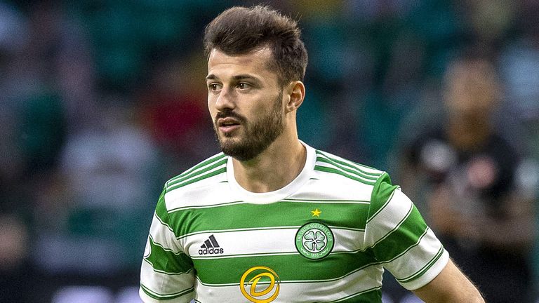 Celtic's Albian Ajeti during the UEFA Champions League second qualifying round, first leg match at Celtic Park, Glasgow. Picture date: Tuesday July 20, 2021.
