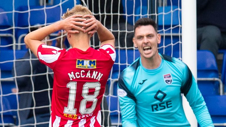 St Johnstone's Ali McCann looks dejected after missing a penalty