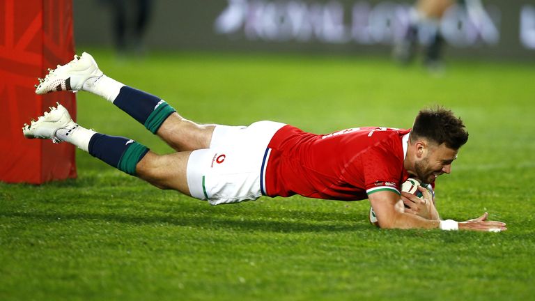 Scrum-half Ali Price notched the Lions' third try of the first half 