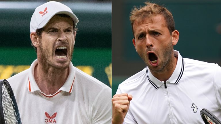 Andy Murray and Dan Evans - Wimbledon