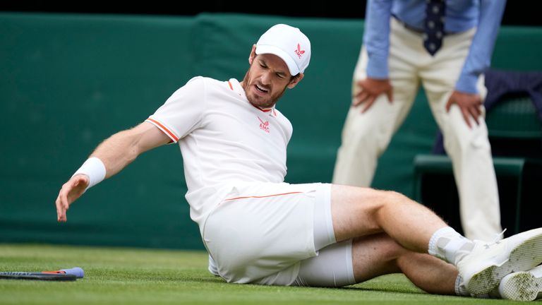Murray 's Wimbledon campaign is over after he suffered defeat before the fourth round for only the second time in his career (AP)
