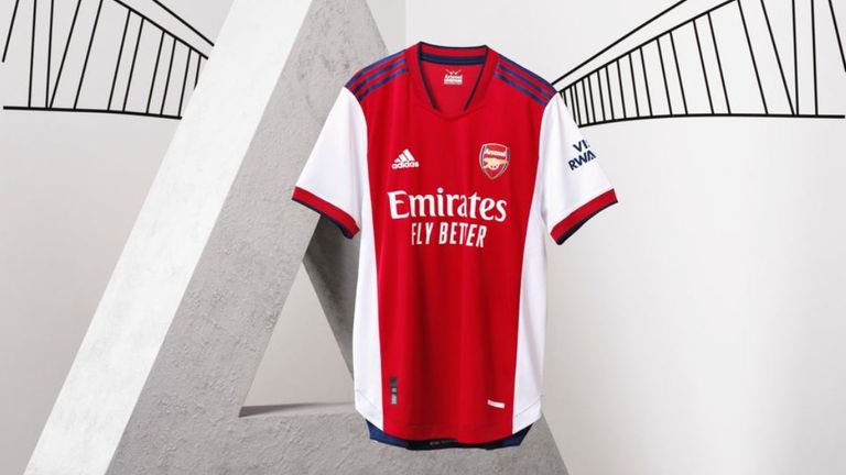 Arsenal have unveiled their new home kit for the 2021/22 season (Credit: Adidas)