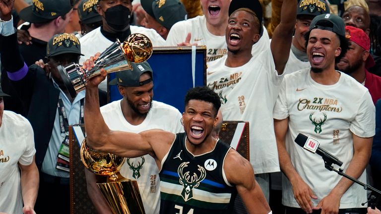 Milwaukee&#39;s Giannis Antetokounmpo scored an incredible 50 points in Game 6 as the Bucks lifted their first NBA title since 1971 at the expense of Phoenix.