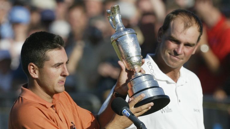 Ben Curtis hoisted the Claret Jug in 2003 after Thomas Bjorn faltered down the stretch