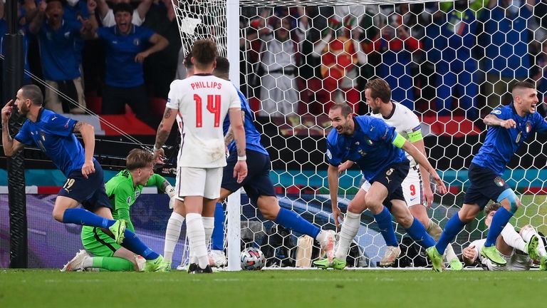 Bonucci scores equaliser for Italy in Euro 2020 final