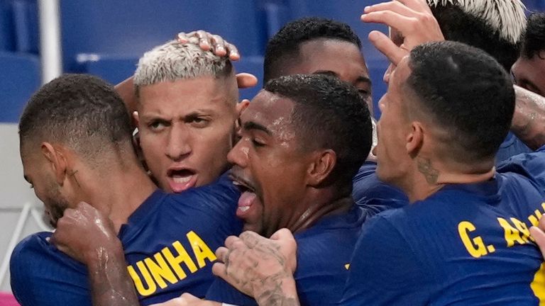 Richarlison scored another goal for Brazil as they reached the quarter-finals of Tokyo 2020