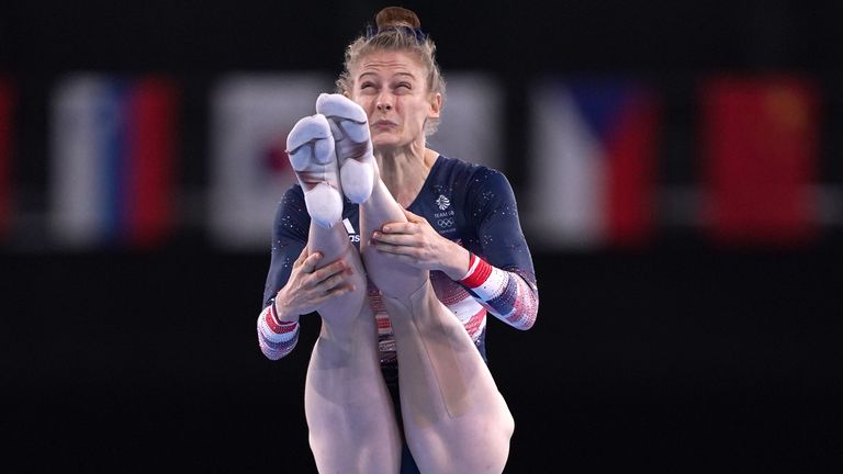Bryony Page won a bronze medal for Team GB in the trampolining final at Tokyo 2020, adding to the silver she won at Rio 2016. (Pictures: BBC Sport)