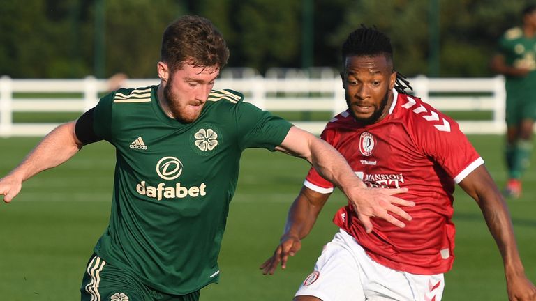 Anthony Ralston and Kasey Palmer go head-to-head as Bristol City hold Celtic to a goalless draw
