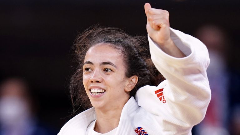 Chelsie Giles wins Team GB's first medal of the Olympics with a bronze in the judo