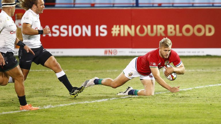 Harris scored the opening try for the Lions