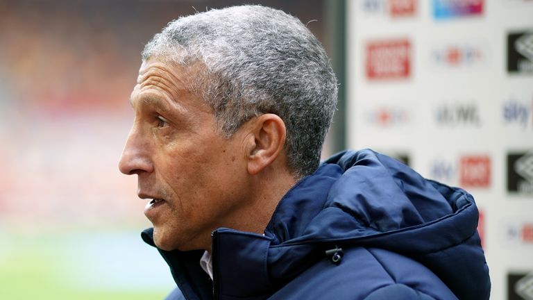 Nottingham Forest boss Chris Hughton (PA)