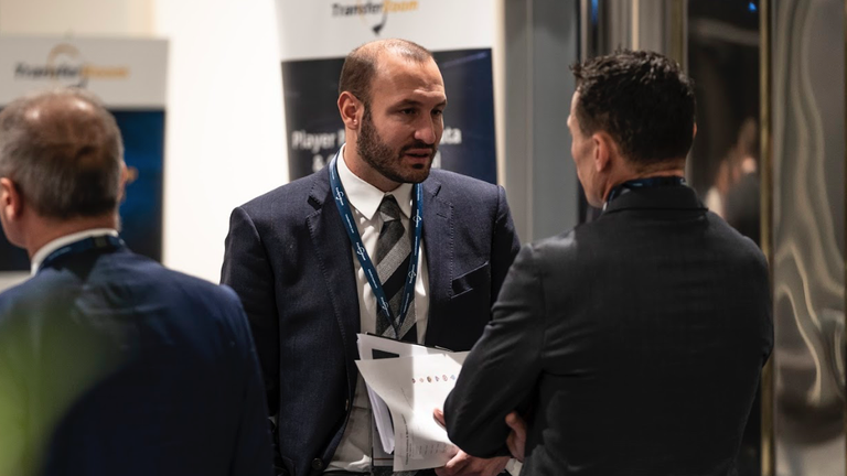 Claudio Chiellini, brother of Giorgio and now sporting director of Pisa, attends a TransferRoom event in his former role as loans manager at Juventus