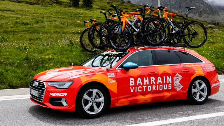Tour de France team Bahrain Victorious