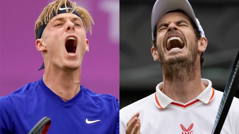 Denis Shapovalov and Andy Murray