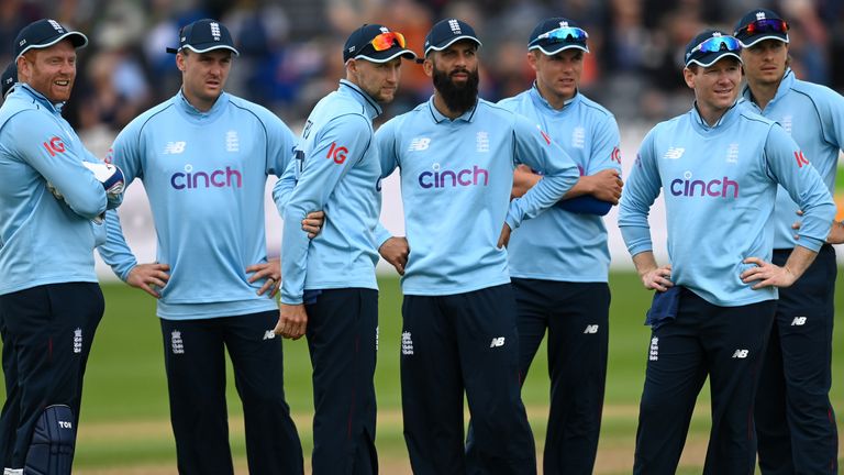 England squad during the ODI series against Sri Lanka