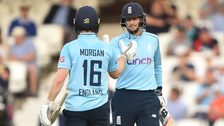Joe Root and Eoin Morgan, England (Getty Images)