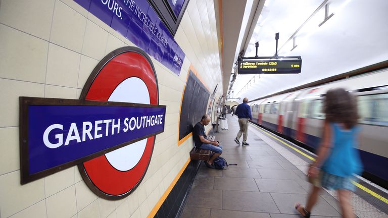 Southgate Tube station in north London was temporarily renamed 'Gareth Southgate' after the 2018 World Cup