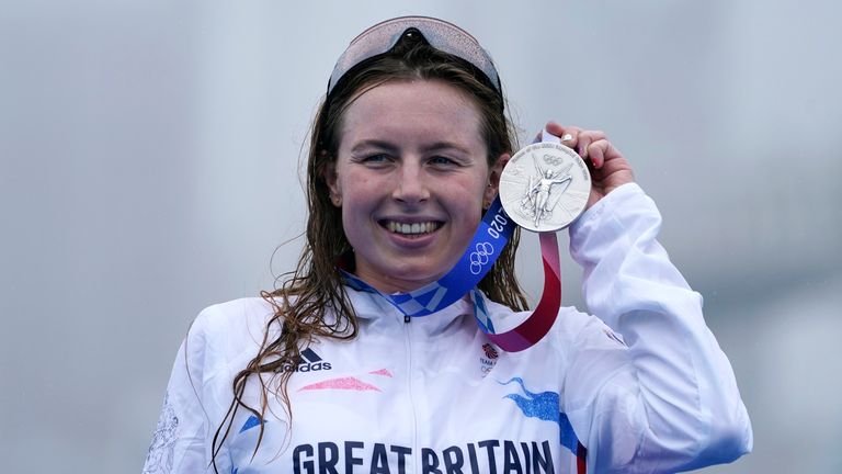 Georgia Taylor-Brown claimed triathlon silver for Great Britain in Tokyo