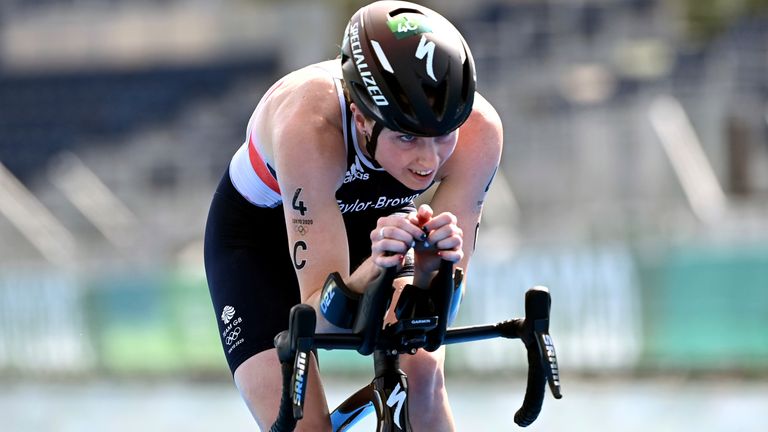 Taylor-Brown delivered a strong performance in the mixed triathlon to secure her second Tokyo 2020 medal