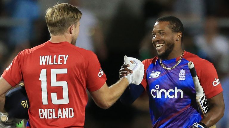 David Willey and Chris Jordan, England (Getty)