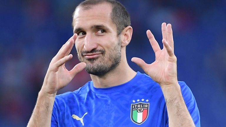 Il difensore dell'Italia Giorgio Chiellini (AP)