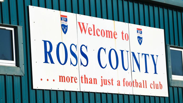 DINGWALL , SCOTLAND - APRIL 21: A general view of the Global Energy Stadium during a Scottish Premiership match between Ross County and St Mirren at the Global Energy Stadium, on April 21, 2021, in Dingwall, Scotland. (Photo by Ross MacDonald / SNS Group)
