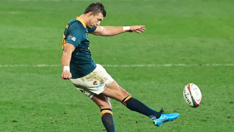 Handre Pollard kicked four penalties as the Springboks got out to a 12-3 lead 
