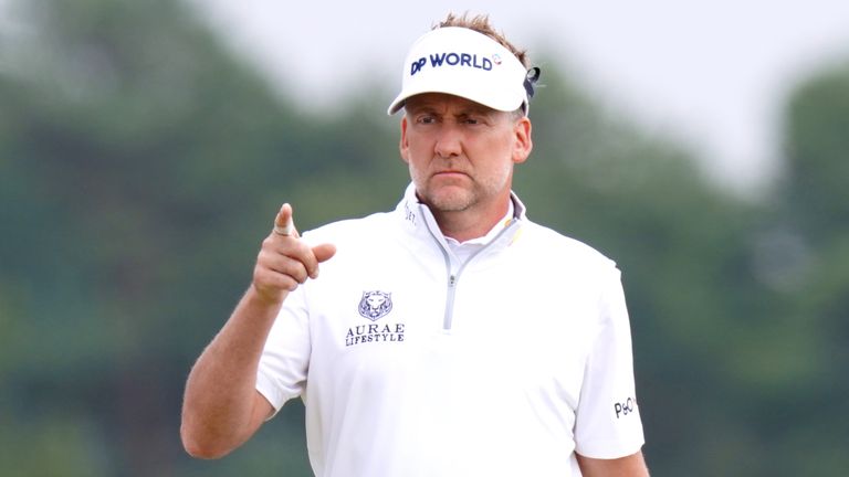 Ian Poulter during the final round of the Scottish Open