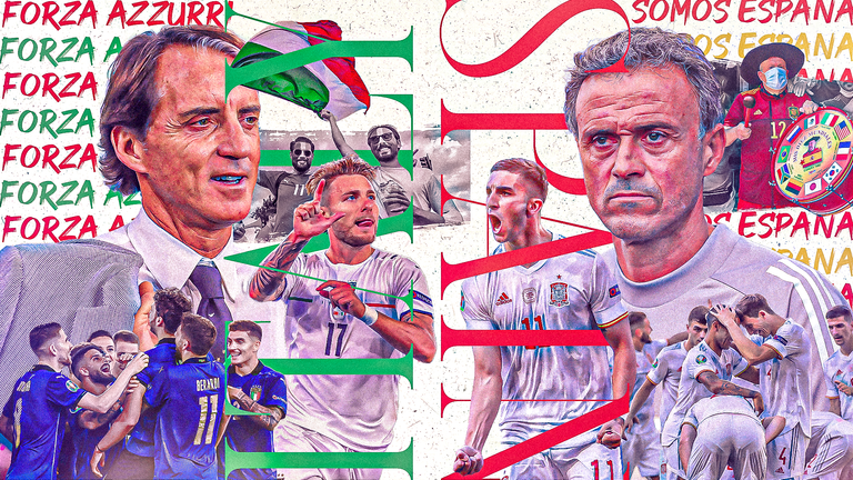 Will Italy or Spain prevail in Tuesday's Euro 2020 semi-final showdown?