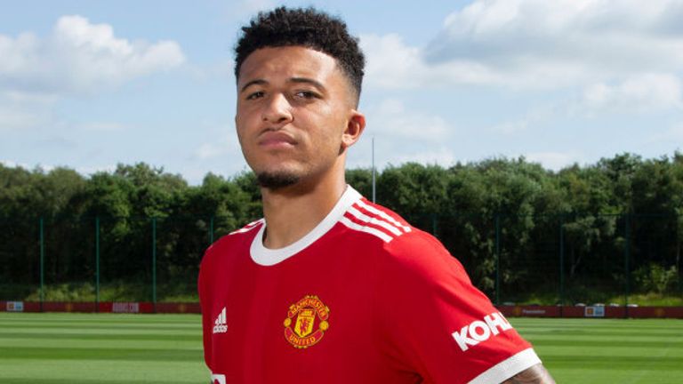 Jadon Sancho has completed his move to Manchester United