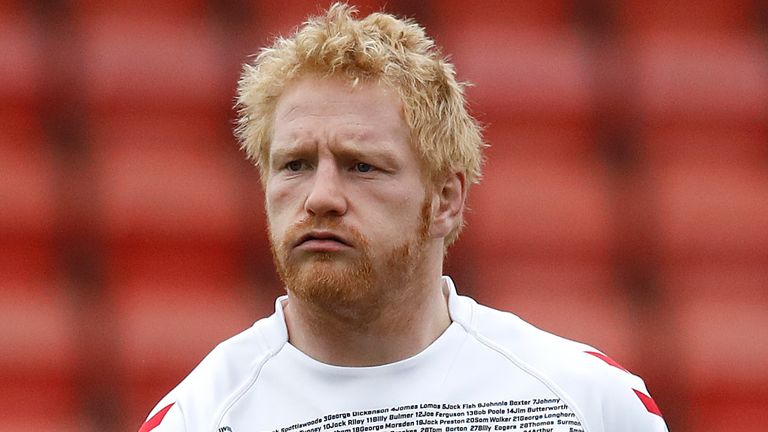 England's James Graham, during the England captain's run at Leigh Sports Village, Leigh. PRESS ASSOCIATION Photo. Picture date: Tuesday October 16, 2018. See PA story RUGBYL England. Photo credit should read: Martin Rickett/PA Wire. RESTRICTIONS: Editorial use only. No commercial use. No false commercial association. No video emulation. No manipulation of images.