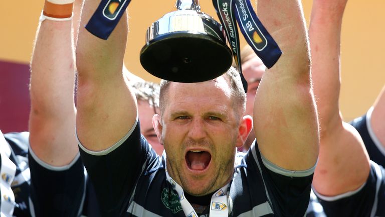 Picture by Ed Sykes/SWpix.com - 17/07/2021 - Rugby League - AB Sundecks 1895 Cup Final - Featherstone Rovers v York City Knights - Wembley Stadium, London, England - Featherstone Rovers' James Lockwood lifts the 1895 Cup