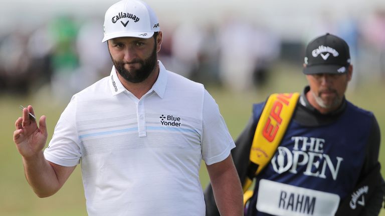 Jon Rahm finished tied-third at Royal St George's in the final men's major of the year