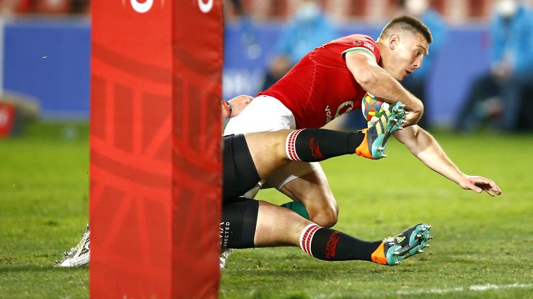 Adams made it five tries in two games for the Lions, with his four efforts in Johannesburg 