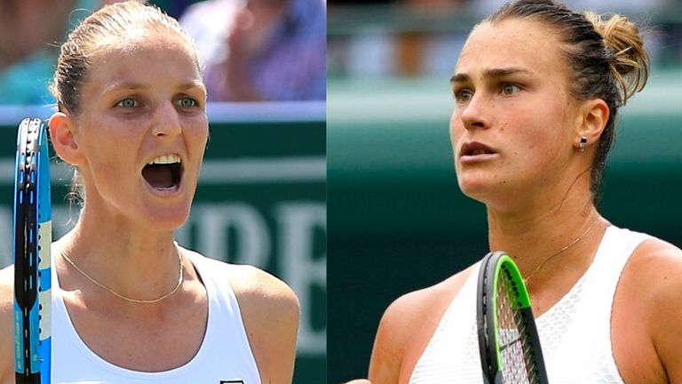 Karolina Pliskova and Aryna Sabalenka - Wimbledon
