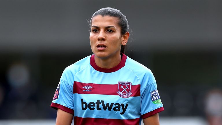 PA - Kenza Dali pictured during her time at West Ham