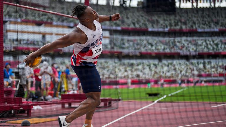 Lawrence Okoye agonisingly recorded three no throws in qualifying