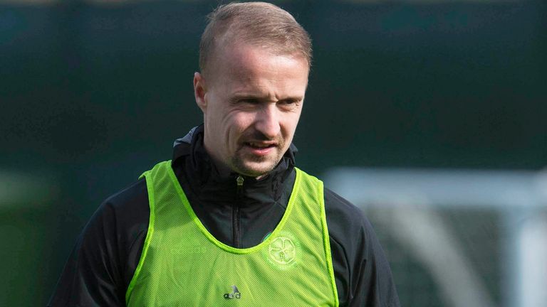 GLASGOW, SCOTLAND - APRIL 01: Leigh Griffiths during a Celtic training session at Lennoxtown on April 01, 2021, in Glasgow, Scotland. (Photo by Craig Foy / SNS Group)